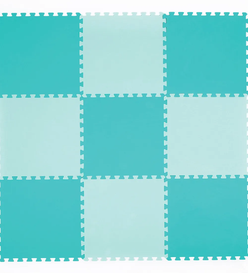 Ludi Legetæpper Og Legegulve*Skumgulv - 9 Dele - 145x145 cm - Grøn