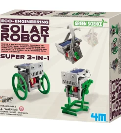 Kreasæt-4M Robot - Green Science - 3-in-1 Mini Solar Robot