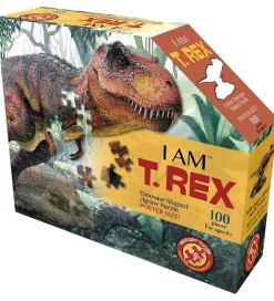 Puslespil-Madd Capp Puzzles Puslespil - I Am T-Rex - 100 Brikker