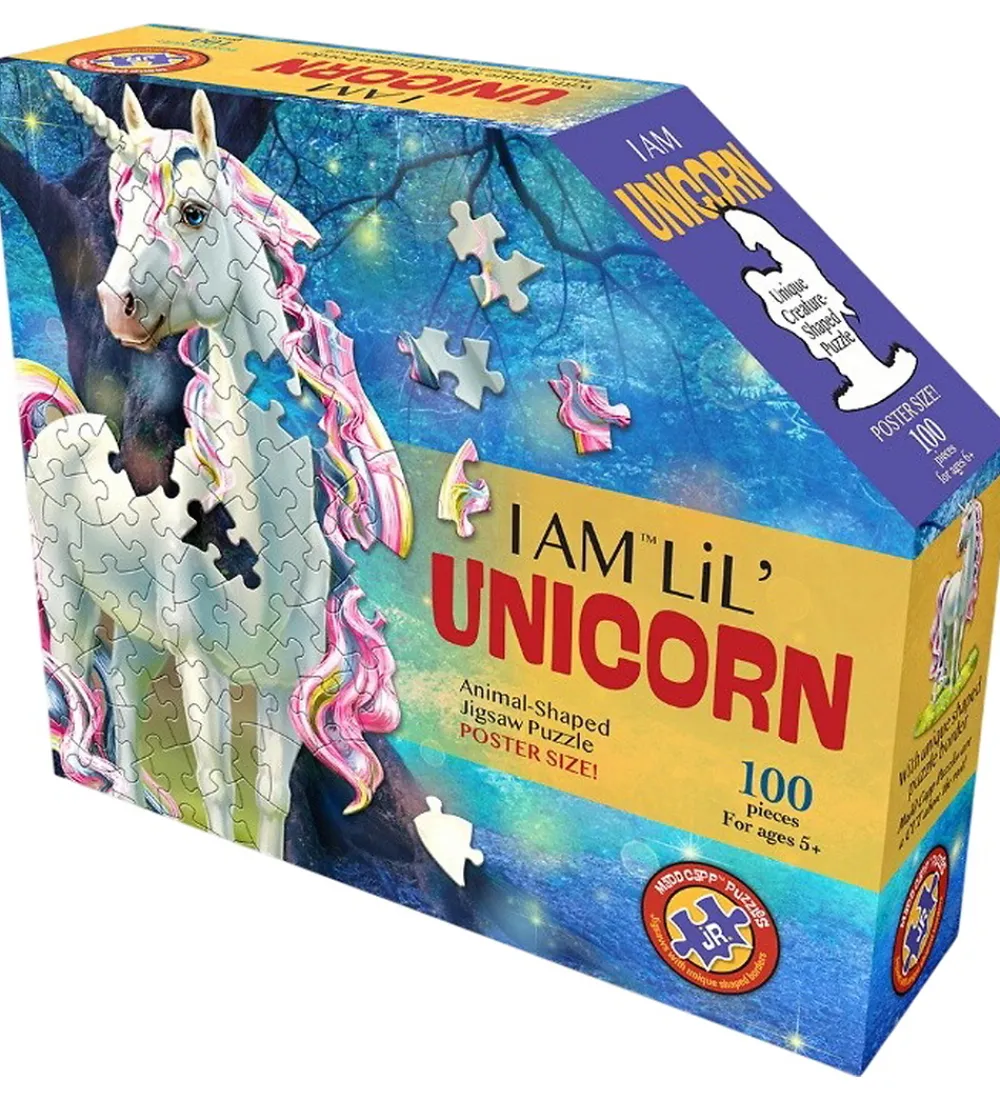 Puslespil-Madd Capp Puzzles Puslespil - I Am LiL' Unicorn - 100 Brikker