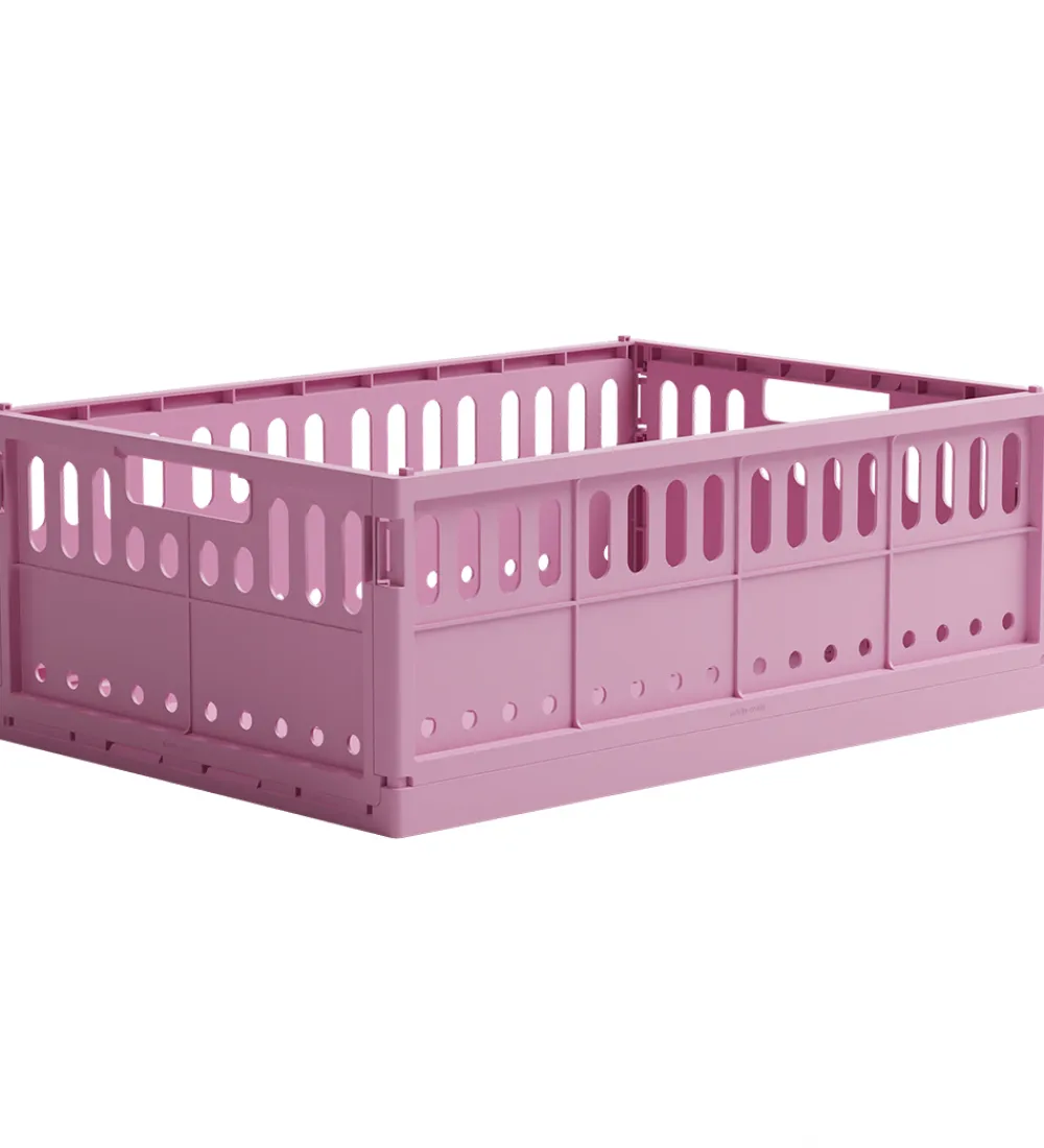 Foldekasser|Bokse Og Kasser-Made Crate Foldekasse - Maxi - 48x33x17,5 cm - Soft Fuchsia