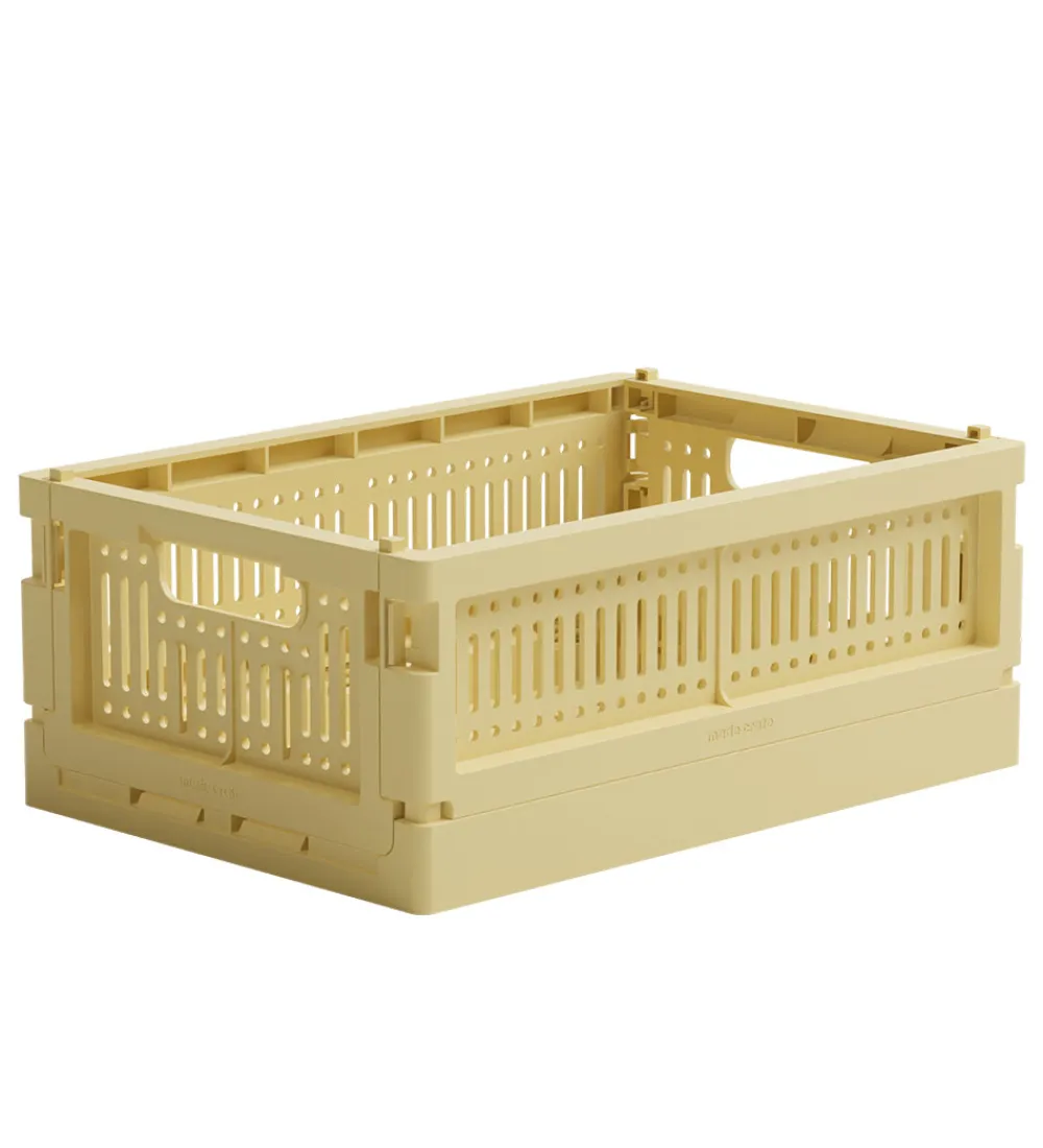 Foldekasser-Made Crate Foldekasse - Mini - 24x17x9,5 cm - Lemon Cream