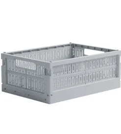 Made Crate Foldekasser*Foldekasse - Midi - 33x24x13 cm - Misty Grey