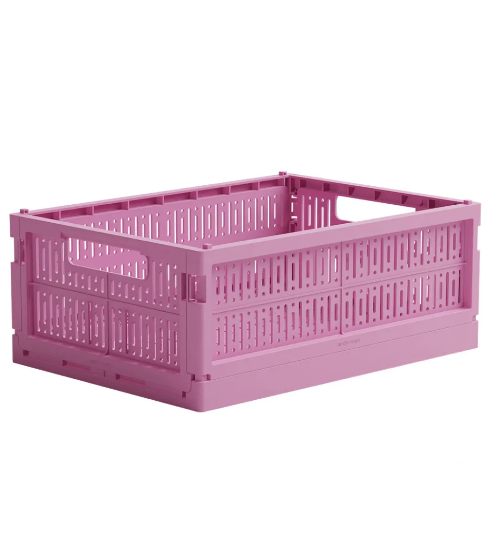 Foldekasser-Made Crate Foldekasse - Midi - 33x24x13 cm - Soft Fuchsia