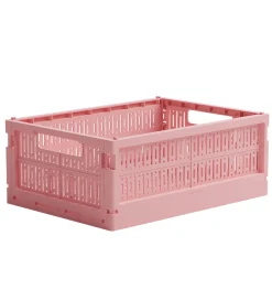 Foldekasser-Made Crate Foldekasse - Midi - 33x24x13 cm - Candyfloss Pink