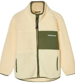 Fleece-Mads Nørgaard Fleecejakke - Teddy - Jeffo - Vanilla Custard m. G