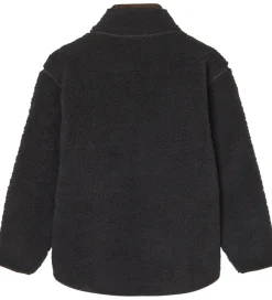 Mads Nørgaard Fleece*Fleecejakke - Teddy - Jeffo - Jet Black m. Brun