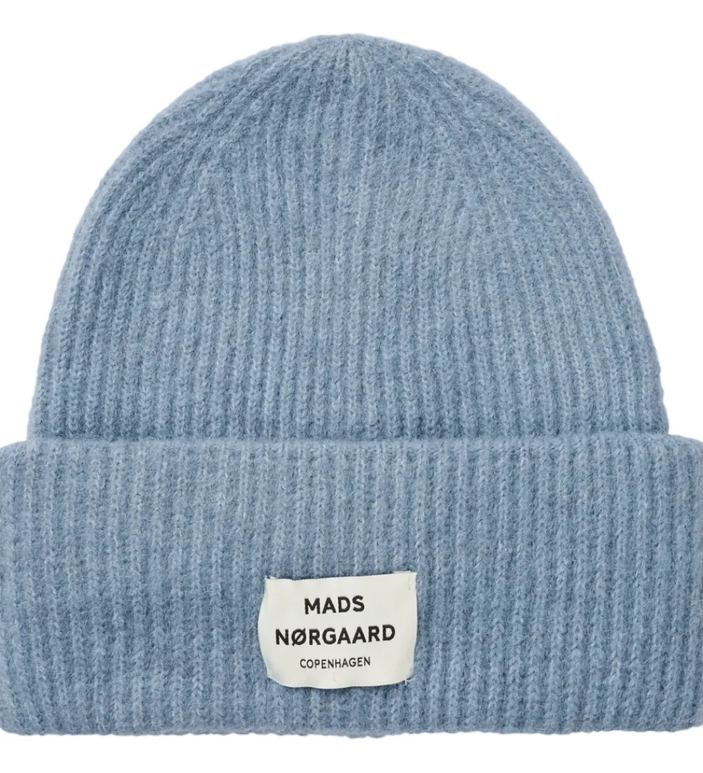 Huer Og Hatte-Mads Nørgaard Hue - Uld/Akryl - Tosca Anju - Faded Denim