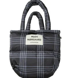Tasker|Shoppers-Mads Nørgaard Shopper - Light Ripstop Pillow - Black/Vanilla Ice