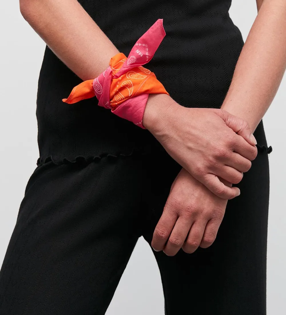 Mads Nørgaard Tørklæder*Tørklæde - 55x55 cm - Pink/Orange