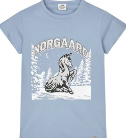 T-Shirts-Mads Nørgaard T-shirt - Tuvina - Faded Denim