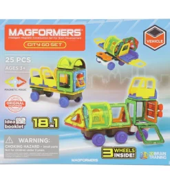 Magnetlegetøj-Magformers Magnetsæt - 25 Dele - City Go Set