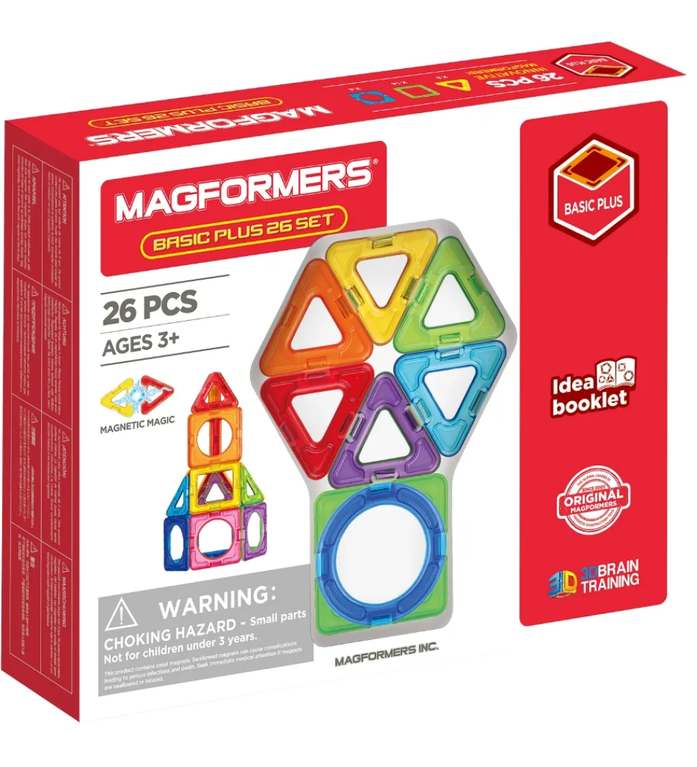 Magformers Magnetlegetøj*Magnetsæt - Basic Plus - 26 Dele