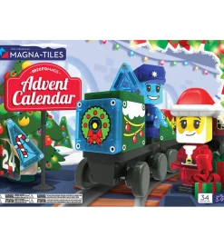 Magnetlegetøj|Konstruktionslegetøj-Julekalender Magna-Tiles - 34 Dele - MicroMAGS