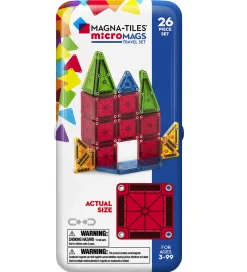 Magnetlegetøj-Magna-Tiles Magnetsæt - 26 Dele - MicroMAGS & Travel Tin Case