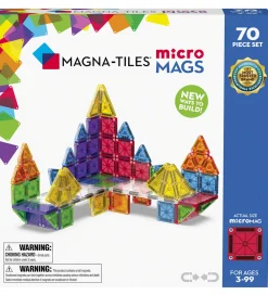 Magnetlegetøj-Magna-Tiles Magnetsæt - 70 Dele - MicroMAGS