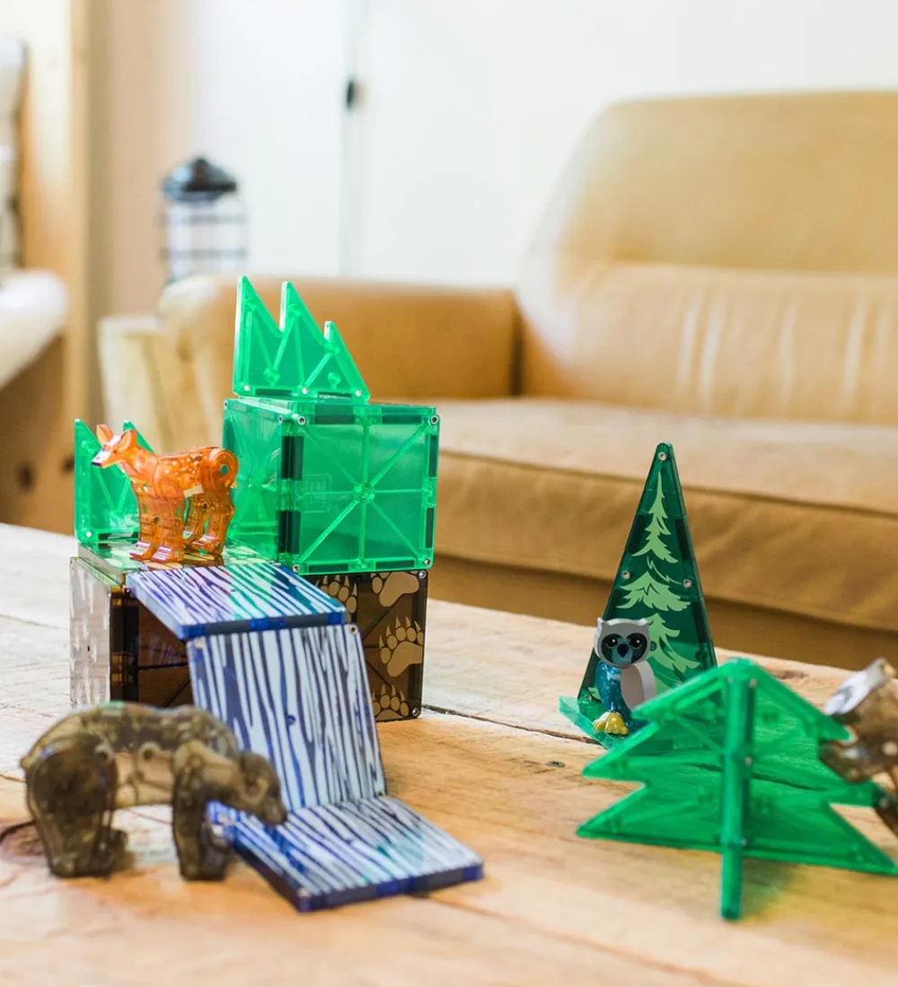 Magnetlegetøj-Magna-Tiles Magnetsæt - 25 Dele - Forest Animals