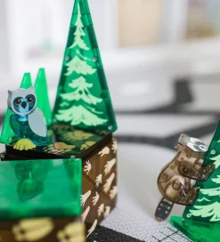 Magnetlegetøj-Magna-Tiles Magnetsæt - 25 Dele - Forest Animals