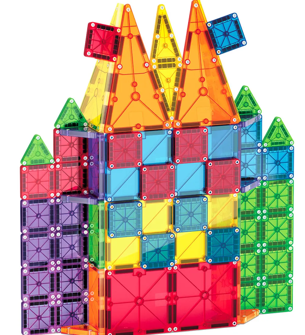 Magnetlegetøj-Magna-Tiles Magnetsæt - 62 Dele - MicroMAGS & Combo