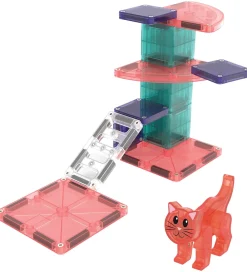 Magna-Tiles Magnetlegetøj|Konstruktionslegetøj*Magnetsæt - 13 Dele - Cat Tree + MicroMAGS