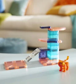 Magna-Tiles Magnetlegetøj|Konstruktionslegetøj*Magnetsæt - 13 Dele - Cat Tree + MicroMAGS
