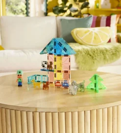 Magnetlegetøj|Konstruktionslegetøj-Magna-Tiles Magnetsæt - 27 Dele - Doggy Daycare + MicroMAGS