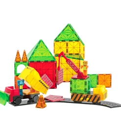 Magnetlegetøj-Magna-Tiles Magnetsæt - 50 Dele - Builder XL + MicroMAGS