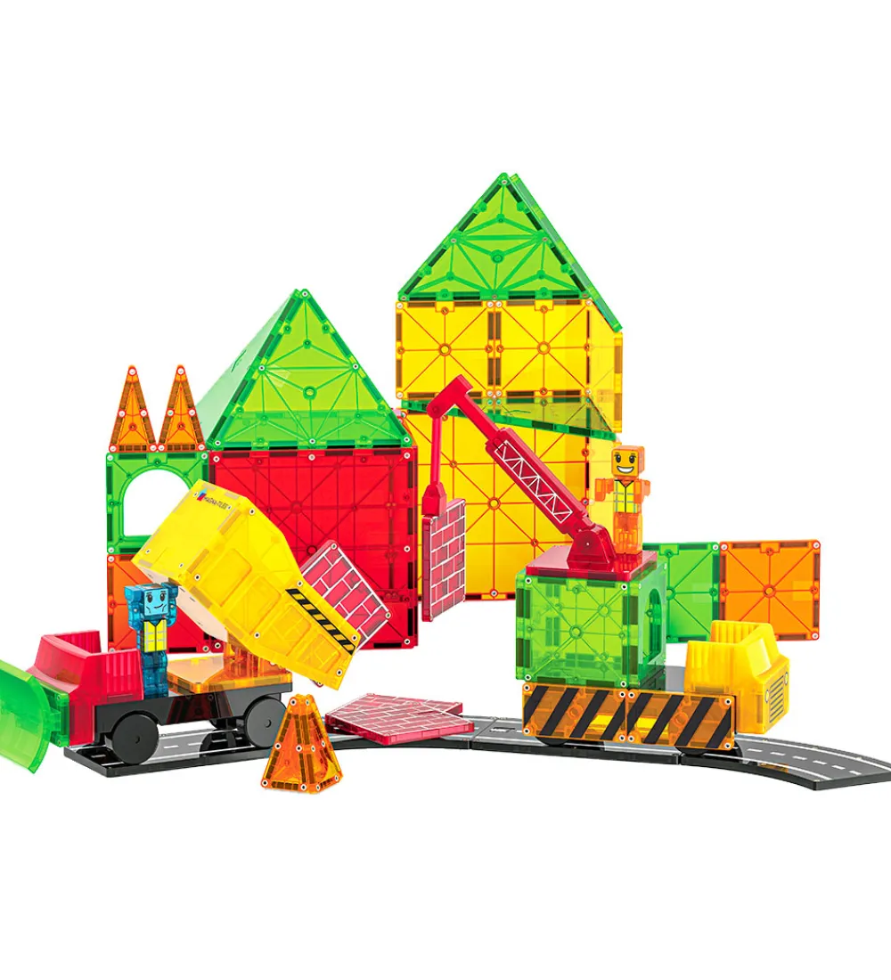 Magnetlegetøj-Magna-Tiles Magnetsæt - 50 Dele - Builder XL + MicroMAGS