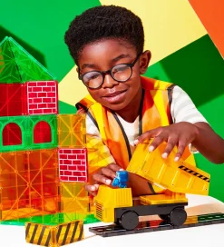 Magnetlegetøj-Magna-Tiles Magnetsæt - 50 Dele - Builder XL + MicroMAGS
