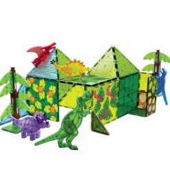 Magnetlegetøj-Magna-Tiles Magnetsæt - 50 Dele - Dino World XL