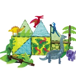 Magnetlegetøj-Magna-Tiles Magnetsæt - 50 Dele - Dino World XL