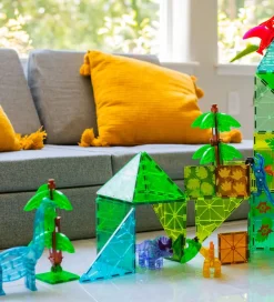 Magnetlegetøj-Magna-Tiles Magnetsæt - 50 Dele - Dino World XL