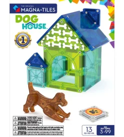 Magna-Tiles Magnetlegetøj|Konstruktionslegetøj*Magnetsæt - 13 Dele - Dog House + MicroMAGS