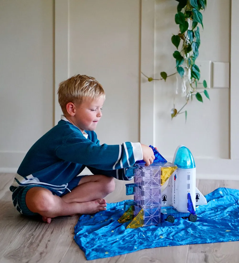 Magna-Tiles Magnetlegetøj*Magnetsæt - 32 Dele - Space + MicroMAGS