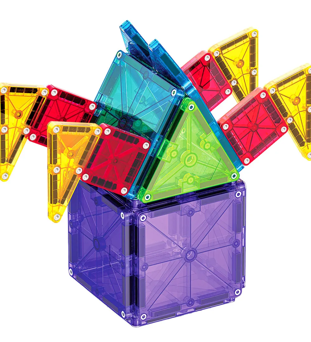 Magna-Tiles Magnetlegetøj*Magnetsæt - 46 Dele - MicroMAGS & Combo