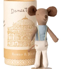 Dukker Og Tilbehør-Maileg Balletdanser Mus m. Stativ - Romeo - Storebror - Beige
