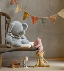 Bamser-Maileg Bamse - Plyselefant- Stor - Blå/Grå
