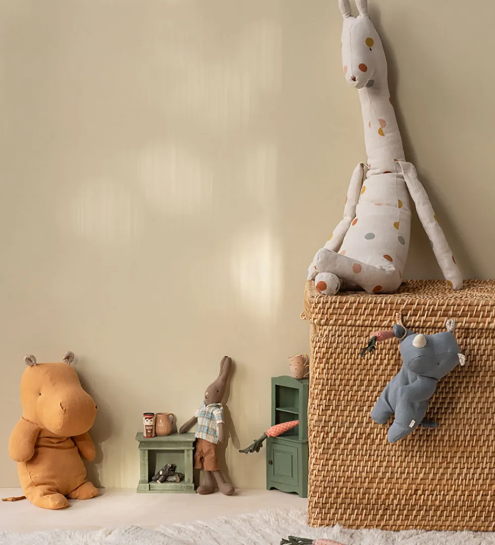 Maileg Bamser*Bamse - Safari Friends - Flodhest - Medium - Honninggul