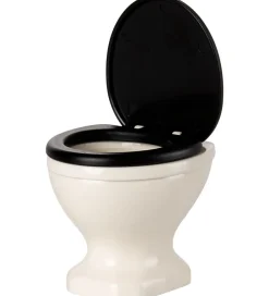 Maileg Dukker Og Tilbehør*Miniature Toilet - Mus - Råhvid