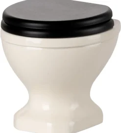 Maileg Dukker Og Tilbehør*Miniature Toilet - Mus - Råhvid
