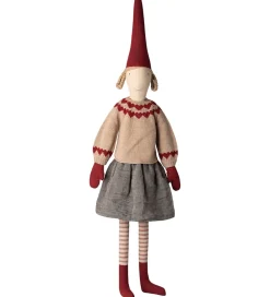 Maileg Julepynt|Dekoration*Nissepige - Str. 6 - Nederdel og Strikket Sweater