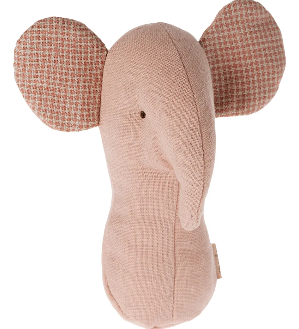 Gribelegetøj-Maileg Rangle - Lullaby Friends - Elefant Rangle - Rose
