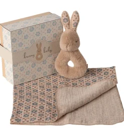 Maileg Gribelegetøj*Ranglesæt - Harerangle/Stofble- Cream Peach