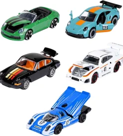 Majorette Biler, Tog Og Køretøjer*Biler - Porsche - 5-pak