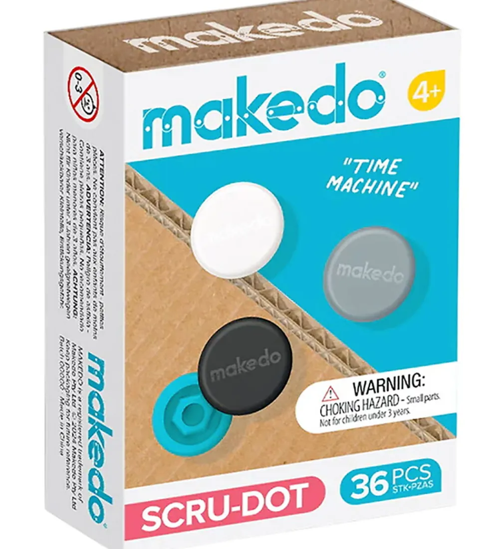 Rolleleg|Legeværktøj-MakeDo Værktøj til Pap - Scru-Dot - 36 Dele - Time Machine