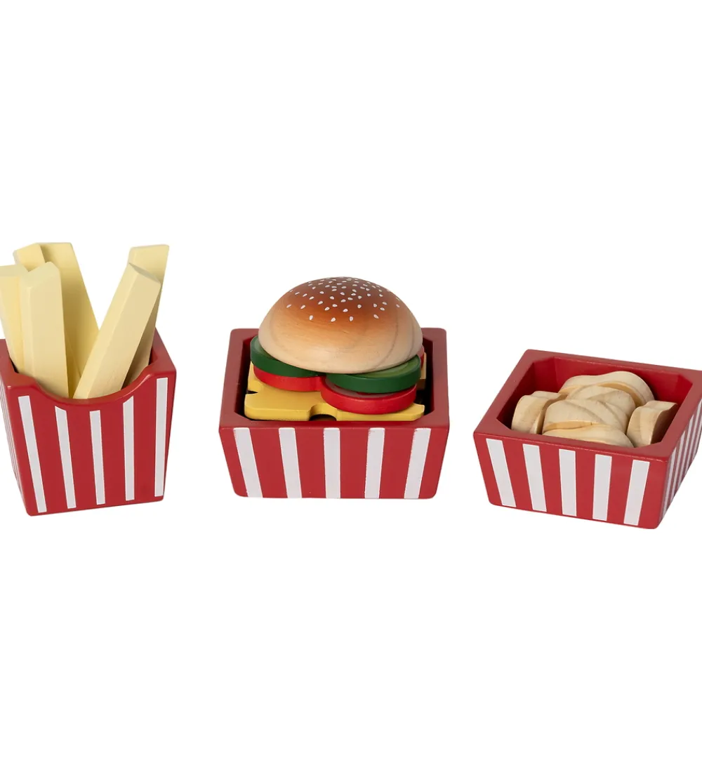 Rolleleg|Legemad-MaMaMeMo Legemad - Burger Menu - Træ