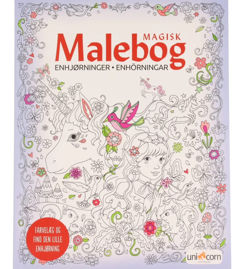 Malebog-Mandalas Malebog - Magisk - Enhjørninger