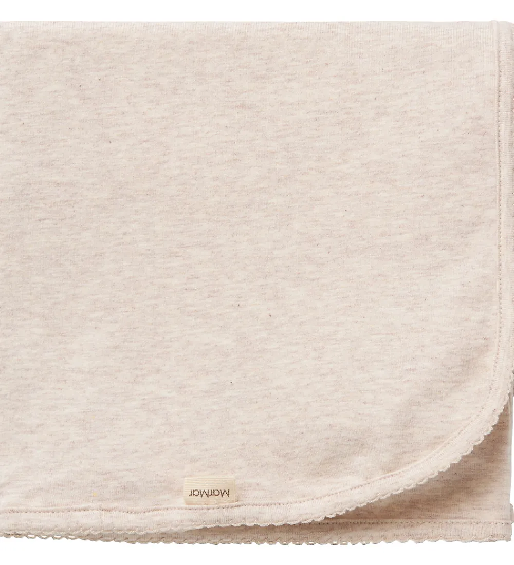 Tæpper|Børneværelset-MarMar Babytæppe - 80x80 cm - Alida - Noos - Lysebeigemeleret