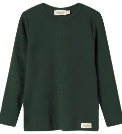 MarMar Juletøj*Bluse - Rib/Modal - Dark Leaf