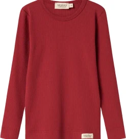 Juletøj-MarMar Bluse - Rib/Modal - Hibiscus Red